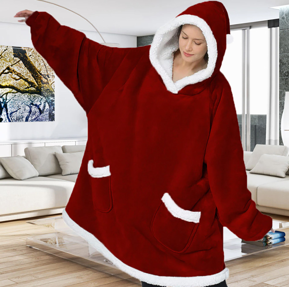 Óriási, ultra kényelmes plédpulóver a teljes pihenéshez