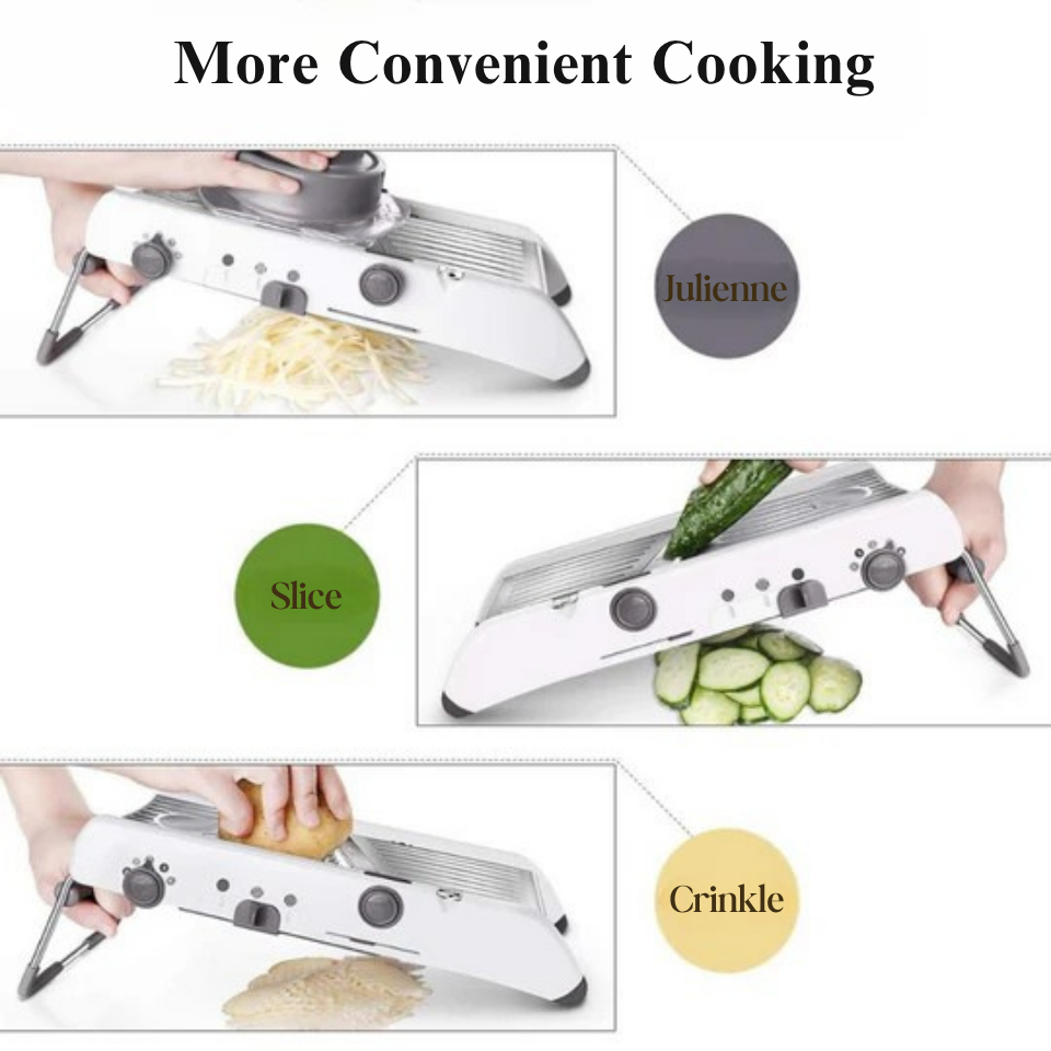 Mandoline réglable pour découpes rapides