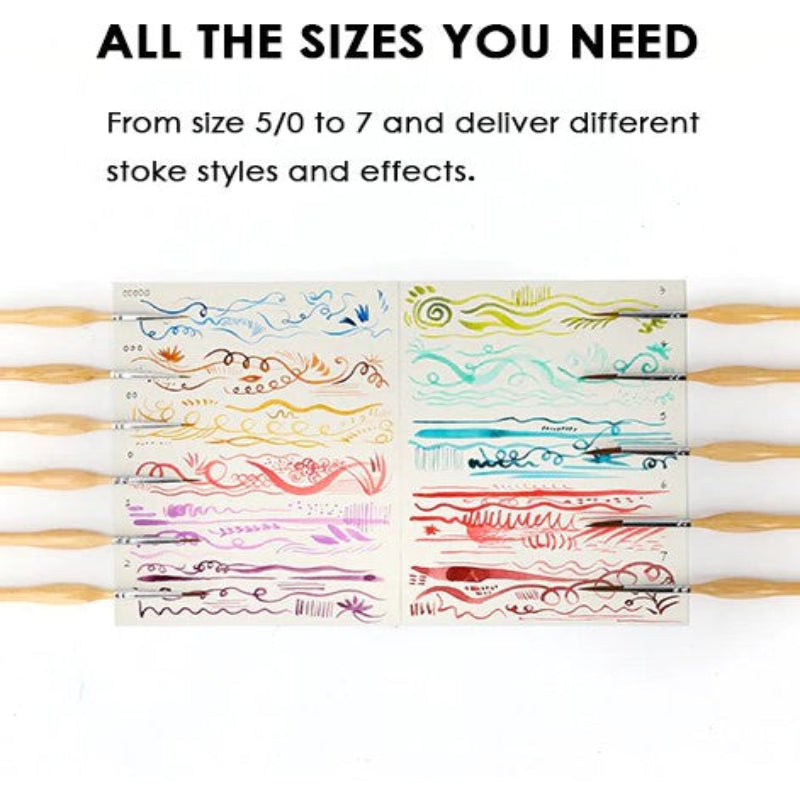 Přesné štětce pro jemné a dokonalé detaily (x11) 