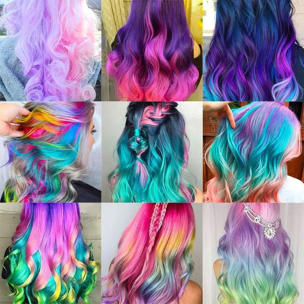 Colorazione dei capelli divertente e temporanea in 5 secondi 