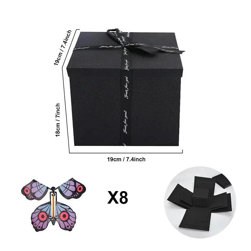 Caja regalo explosiva de recuerdos — Negro, foto 16